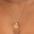 "Athena" Greek Medallion Necklace