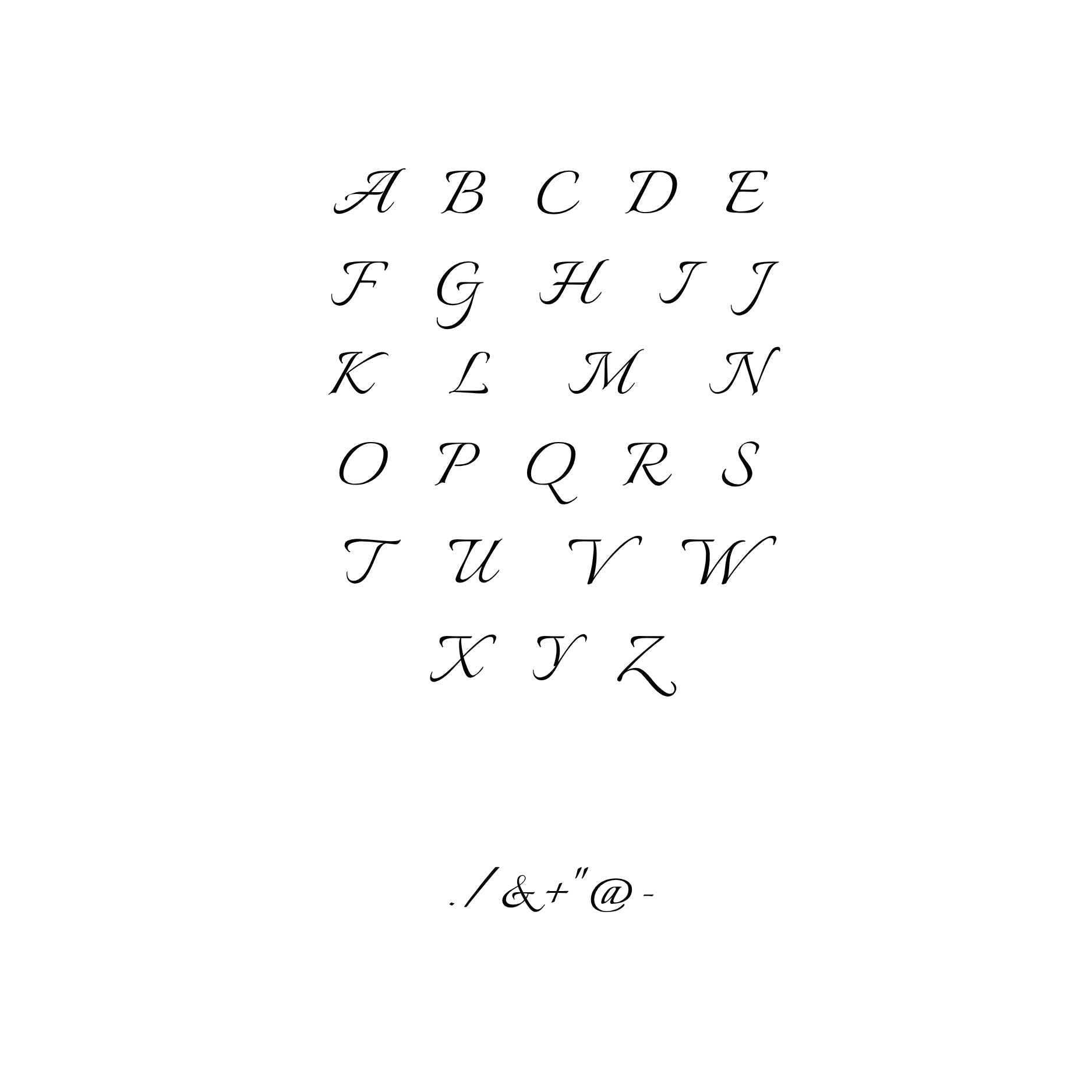 One-Initial Crystal Ring