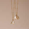 Initial & Pearl Necklace