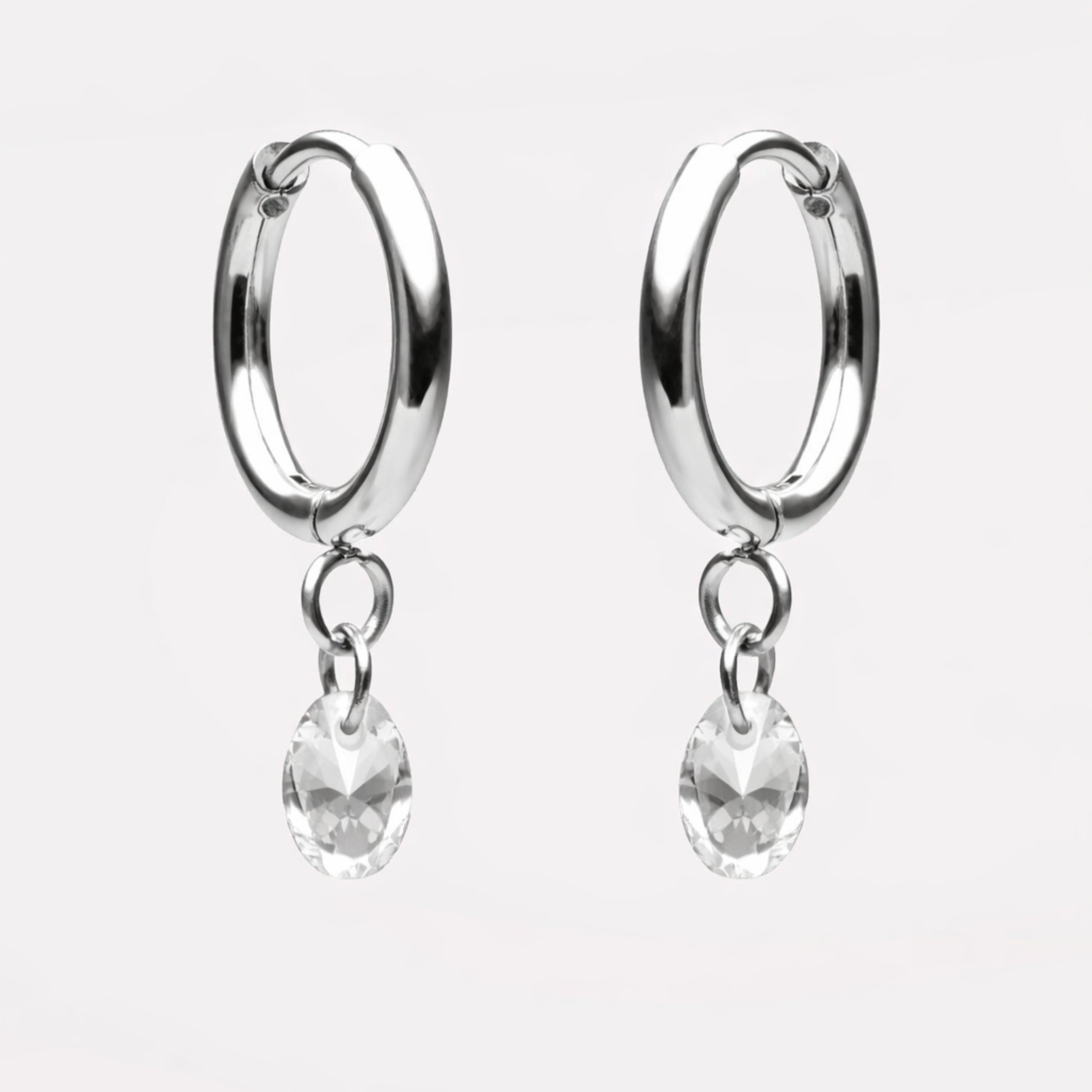 Rosé Drop Earrings