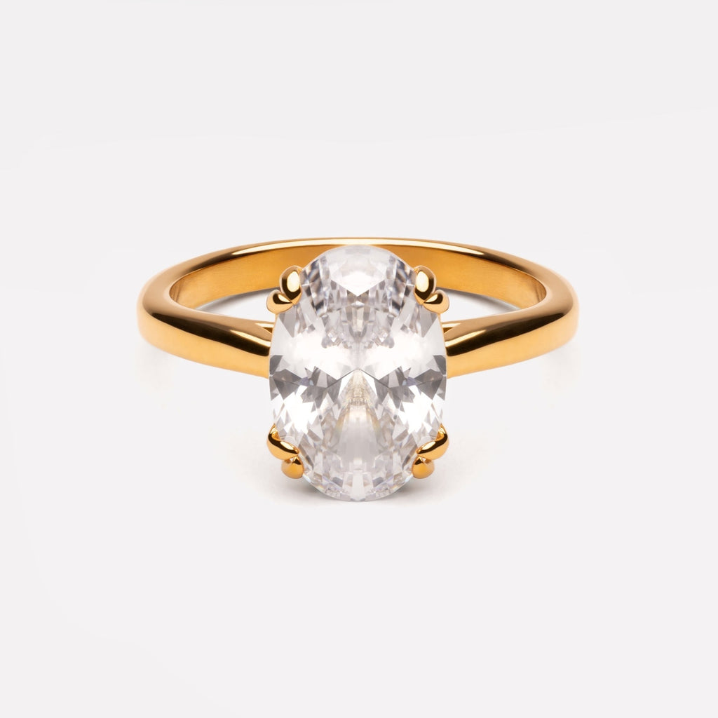Oval Solitaire Ring